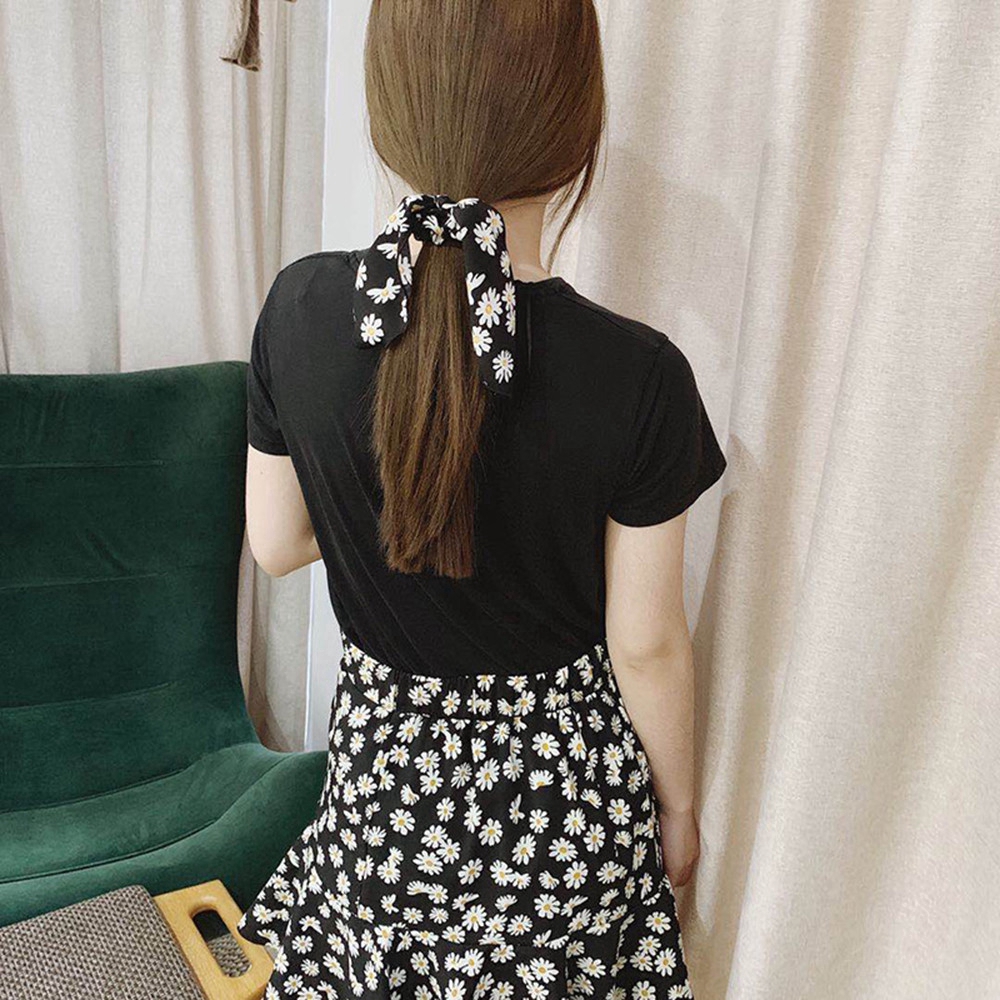 Dây Buộc Tóc Hình Hoa Cúc Xinh Xắn Dành Cho Nữ
