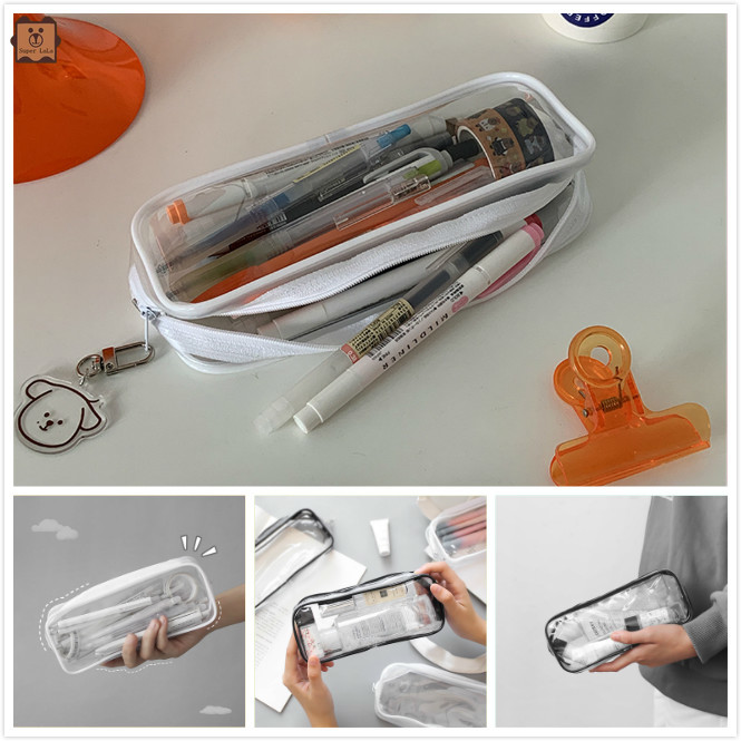 Túi đựng bút bằng nhựa PVC trong suốt đáng yêu