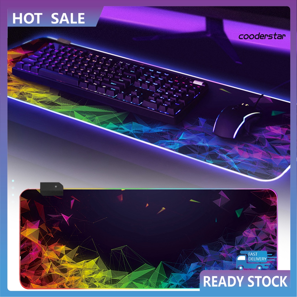 Miếng Lót Chuột Cao Su Chống Trượt Có Đèn Led Rgb Nhiều Màu