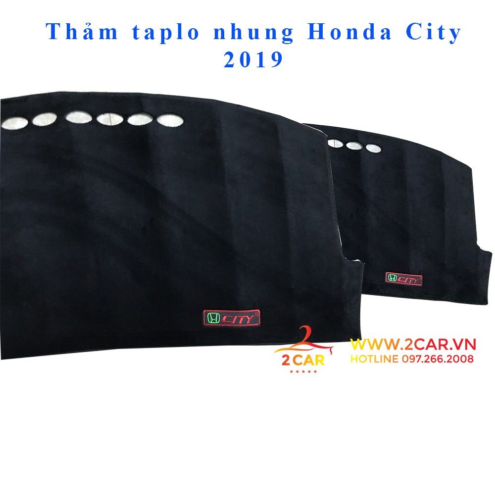 Thảm taplo nhung xe Honda City 2015- 2021, 2022 Hàng cao cấp, chống trượt