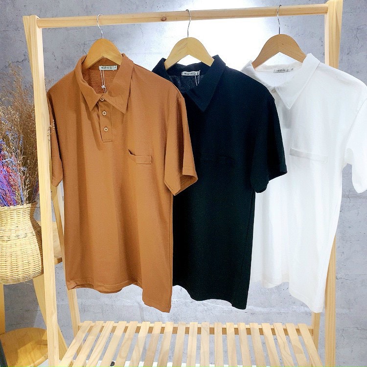 Áo polo trơn basic ba màu siêu đẹp