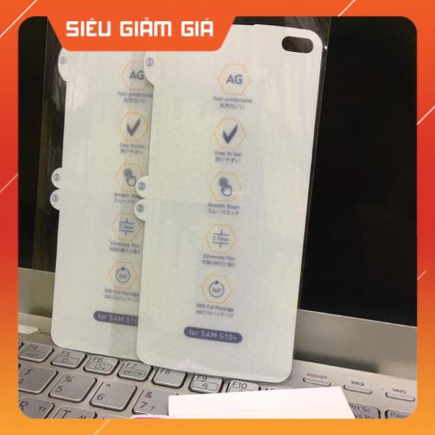 Dán ppf nhám AG chống bám vân tay samsung galaxy S10 plus ( Full mặt trước)