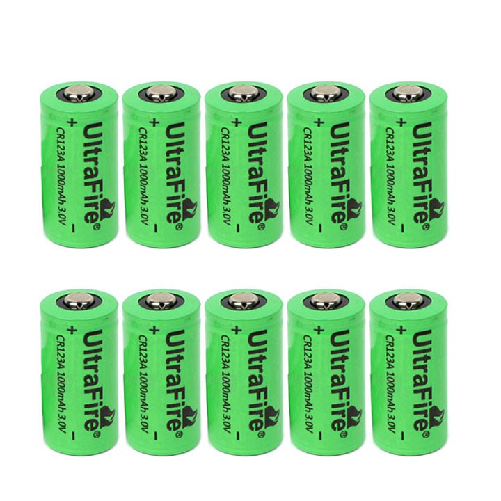 COMBO 2 PIN SẠC ULTRAFIRE CR123A 1000MAH 3V.