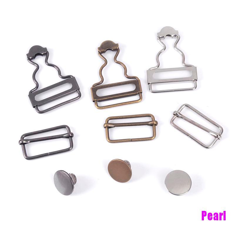 [ Mã 88FASHIONSALE1 giảm 10K đơn 50K ] 1 bộ quần yếm Denim đính nút kim loại có dây đeo | BigBuy360 - bigbuy360.vn