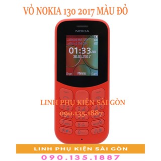 VỎ NOKIA 130 2017 MÀU ĐỎ