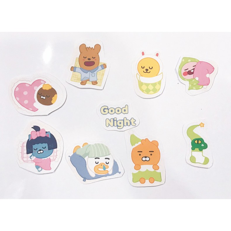 sticker bé đào cắt rời size to SCI13 có bao giấy cute dễ thương bullet journal