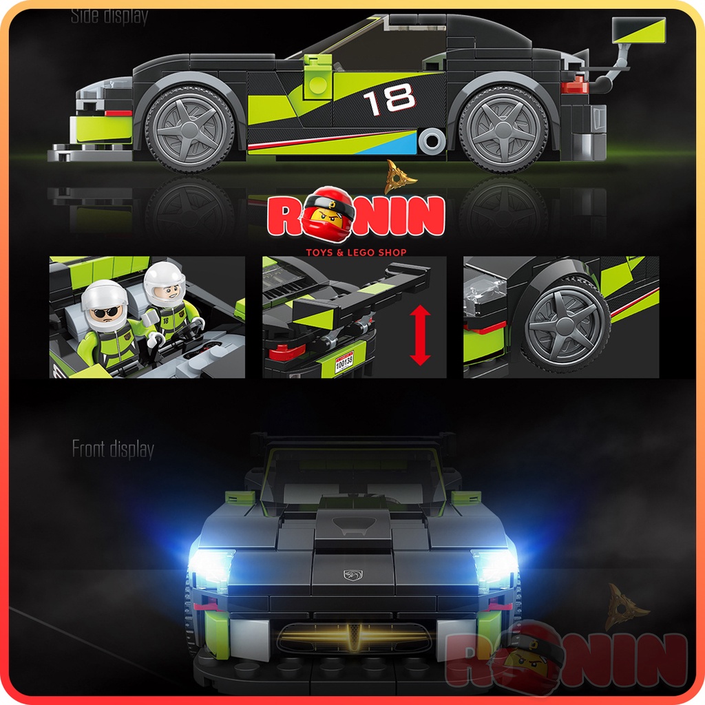Bộ Đồ Chơi Lắp Ráp Lego Xe Đua Tốc Độ Dodge Viper ACR / Siêu Xe Racing Series