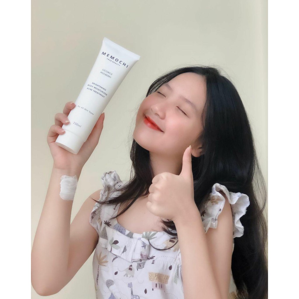 Kem body Memochi Dưỡng trắng, nâng tone cấp ẩm chống nắng Memochi 250g