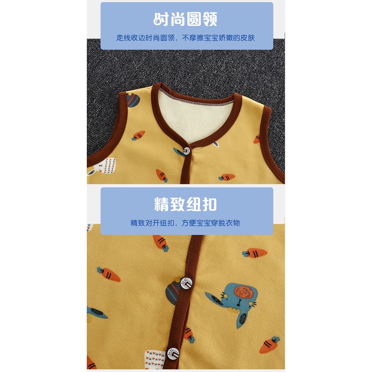 Áo Khoác Nhung Dày Giữ Ấm Mùa Thu Đông Dành Cho Bé 0-6 Tuổi