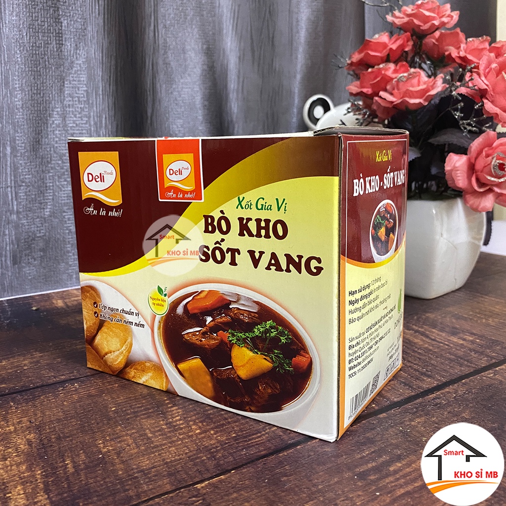 Sốt gia vị ướp thịt bò kho sốt vang deli  kho sỉ mb
