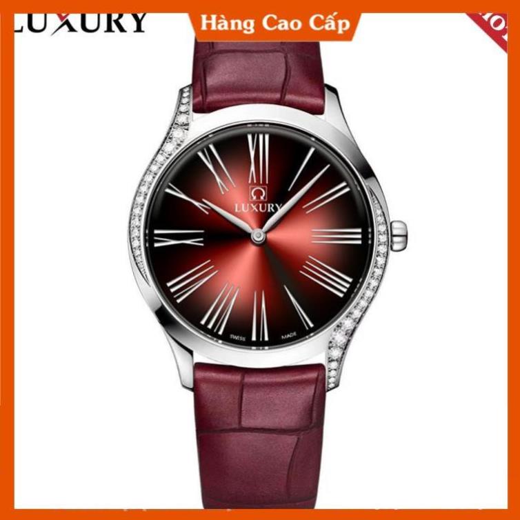 Đồng hồ Nữ LUXURY OME - Dây Da Thật Cao Cấp - Tặng Kèm Pin ĐH Dự Phòng - Bảo Hành 12 Tháng Toàn Quốc