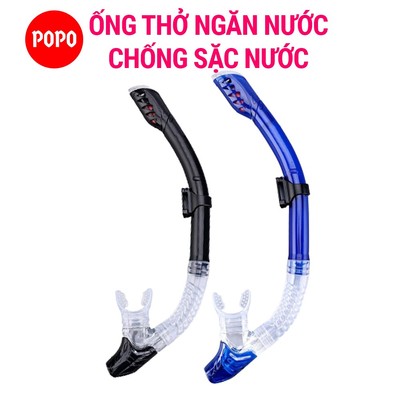 Ống thở lặn biển ngăn nước tuyệt đối với van 1 chiều chặn nước 100% POPO