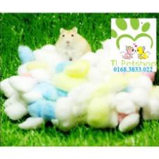 bông gòn lót ổ hamster đẻ TLPETSHOP chuyên chó mèo, hamster, sóc, thỏ , bọ