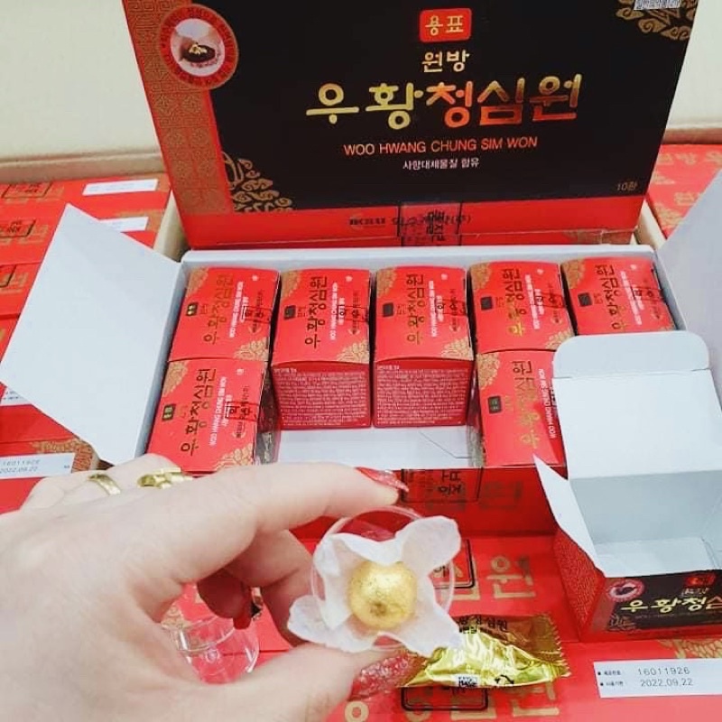 An Cung Ngưu Hoàng Hoàn IKSU Hàn Quốc Hộp Đỏ 10Viên chống dot quy
