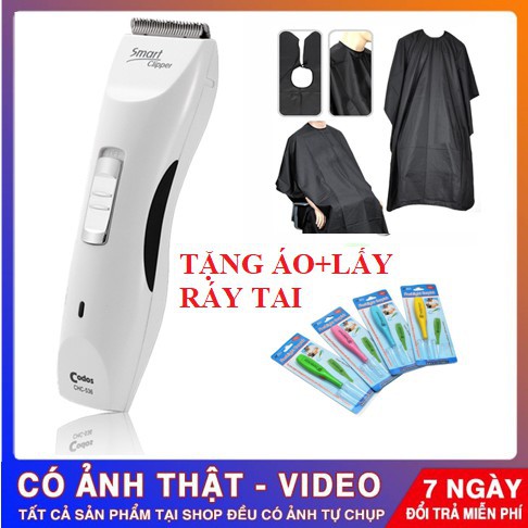 ✔️CAO CẤP✔️CHÍNH HÃNG✔️ Tông Đơ Cắt Tóc Codos CHC-536 Tặng Áo Choàng Cắt Tóc Và Lấy Ráy Tai Có Đèn