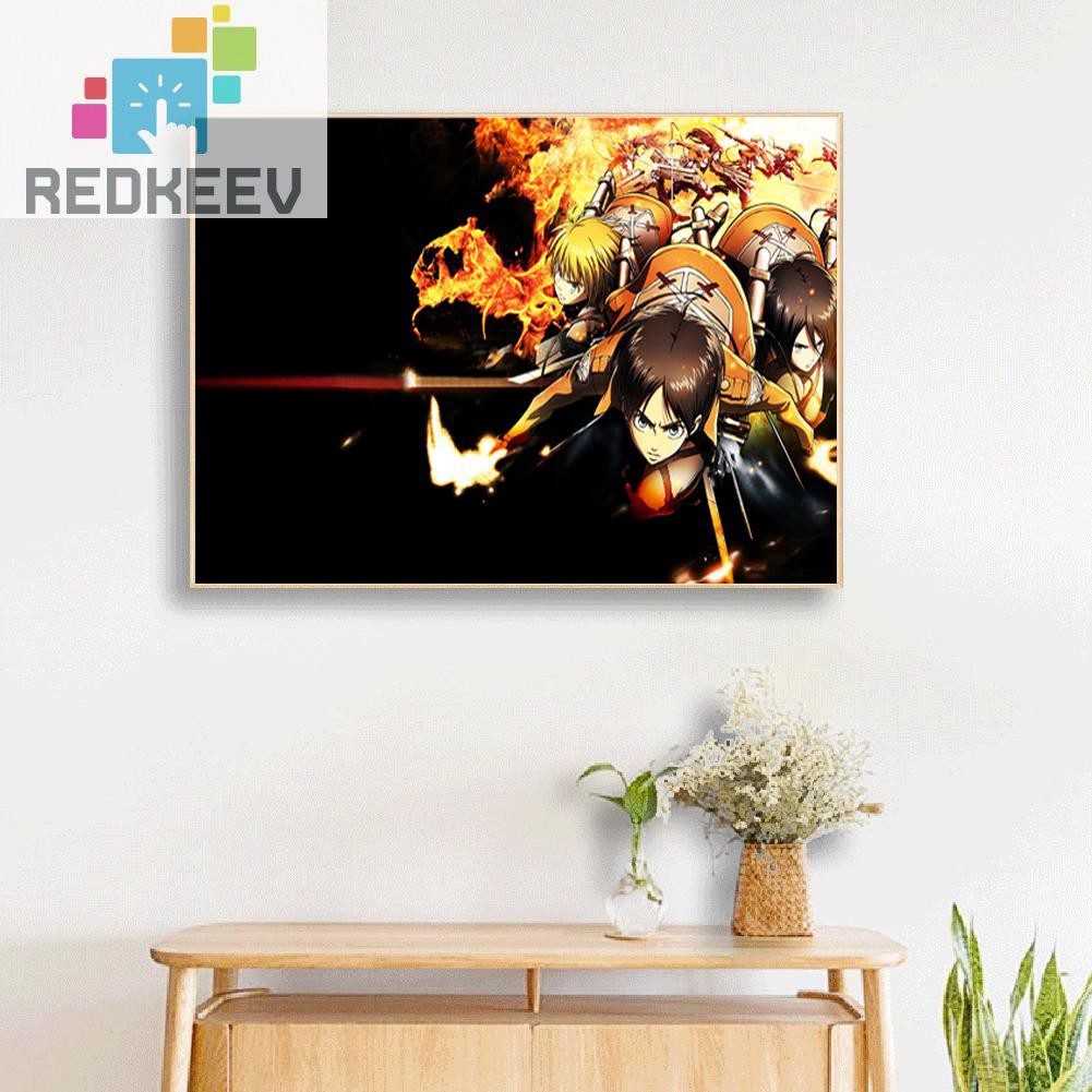 Bộ Tranh Đính Đá 5d Tự Làm Hình Anime Attack On Titan 1.13 | BigBuy360 - bigbuy360.vn