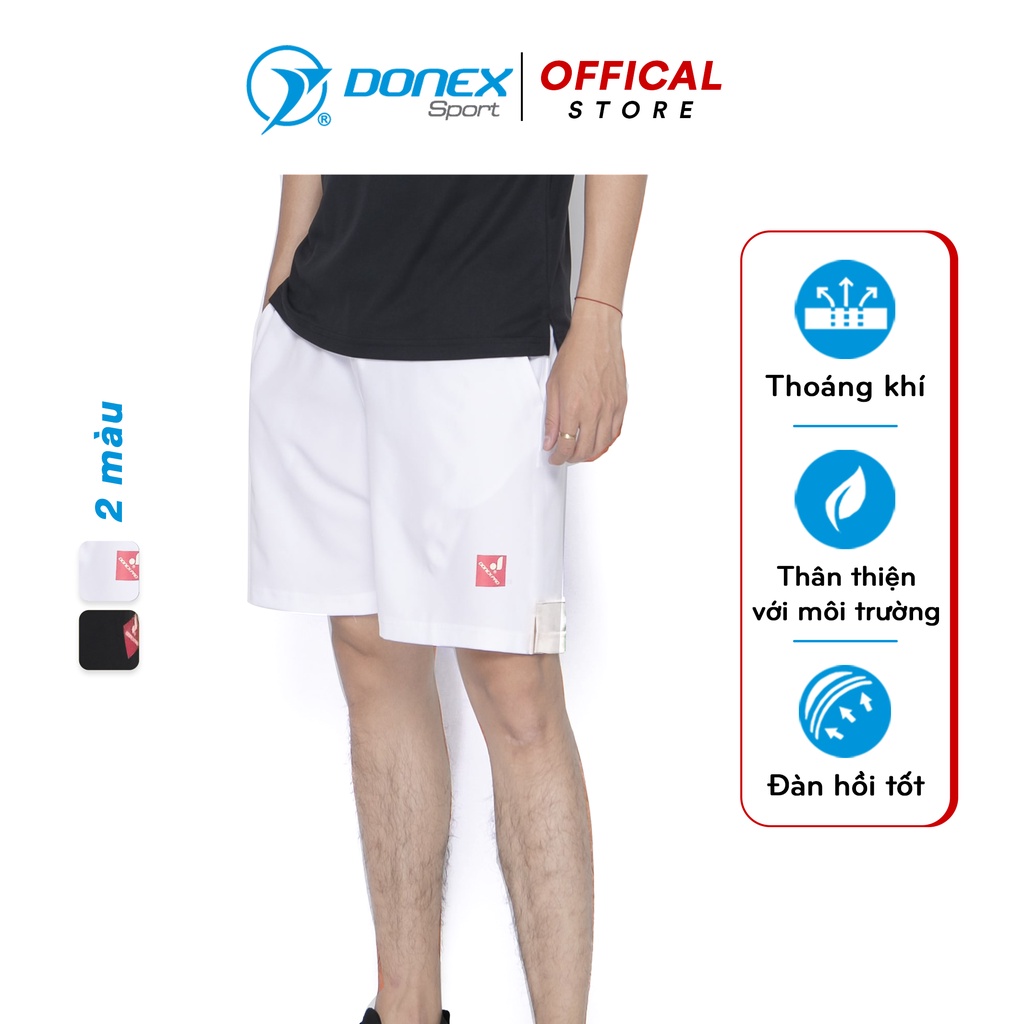 Quần Thể Thao Nam Tennis Nam Ngắn DONEX PRO Vải Poly Interlock Với Lưới Thoáng Mát Co Giãn Nhẹ, Không Nhăn MSC-988