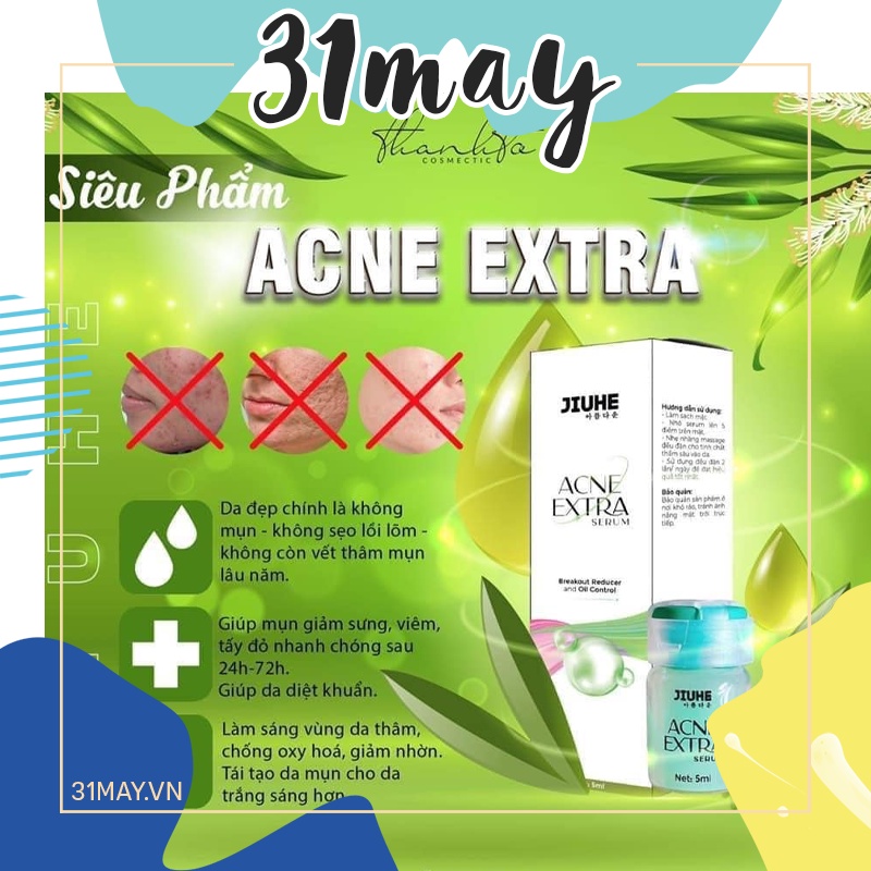 Serum Mụn Jiuhe Acne Extra 5ml Thanh Tô Chính Hãng