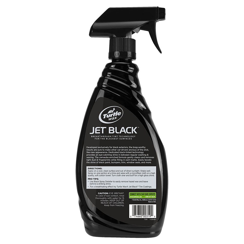 Đánh bóng sơn xe đen Turtle Wax Jet Black 680ml