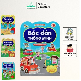 Sách - Bóc Dán Thông Minh - Dành Cho Trẻ Từ 2-6 Tuổi - Song Ngữ Việt-Anh (Bộ 6 Cuốn)