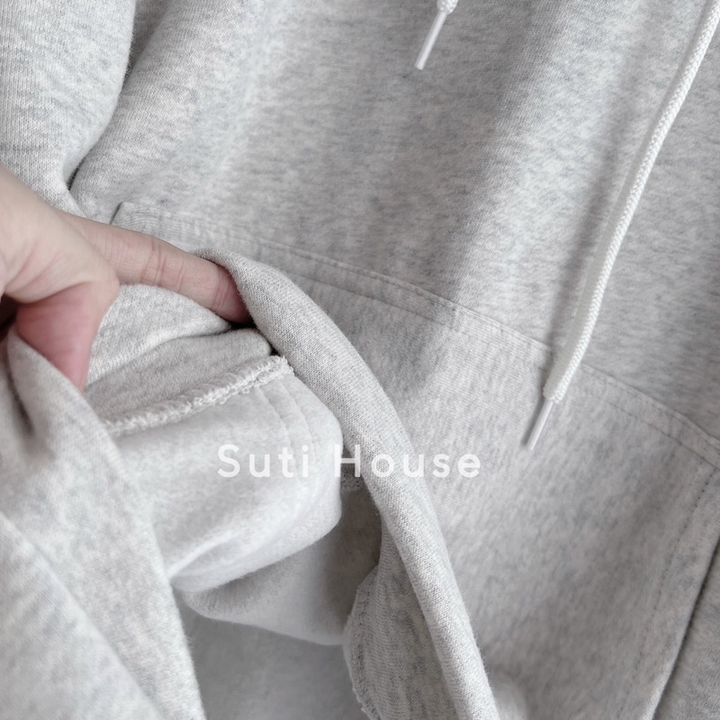 Áo Hoodie GOODVIBES Màu Xám Trắng Muối tiêu Form Rộng Unisex - Suti House
