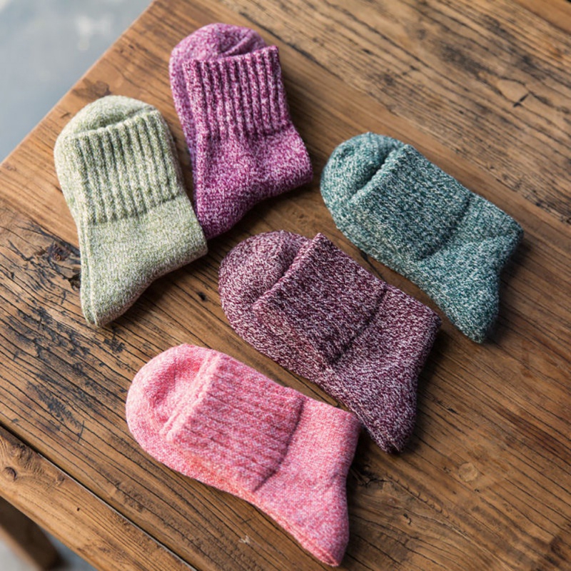 Tất cotton cổ cao giữ ấm mùa đông thời trang cho nữ