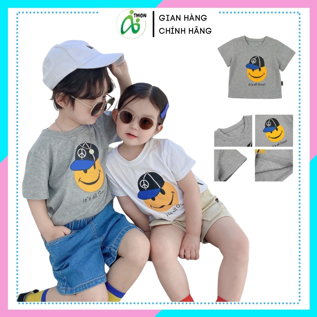 Áo thun bé trai Hàn Quốc xuất dư chất cotton Hàn Quốc, áo thun trẻ em từ 1 - 5 tuổi Tmon Shop TM01