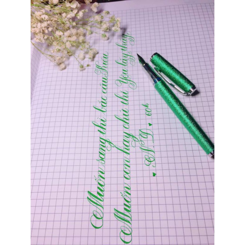 Bút ngòi lá tre thanh đậm