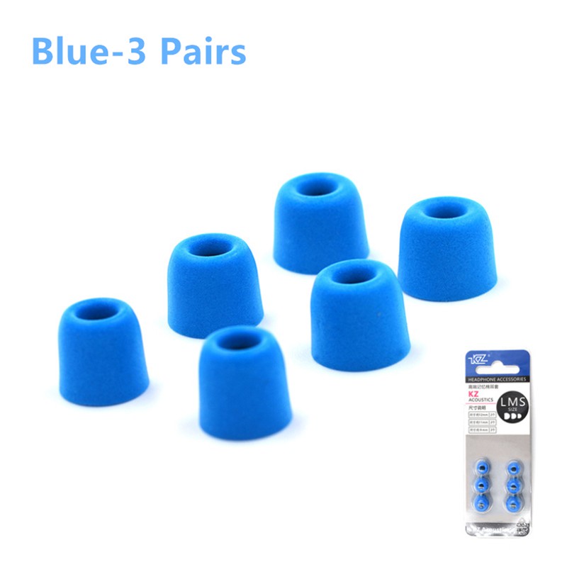 Set 3 Cặp Đệm Tai Nghe KZ ZSX ZS10 Pro ZST Pro ZSN Pro Bằng Cao Su Non Cách Âm