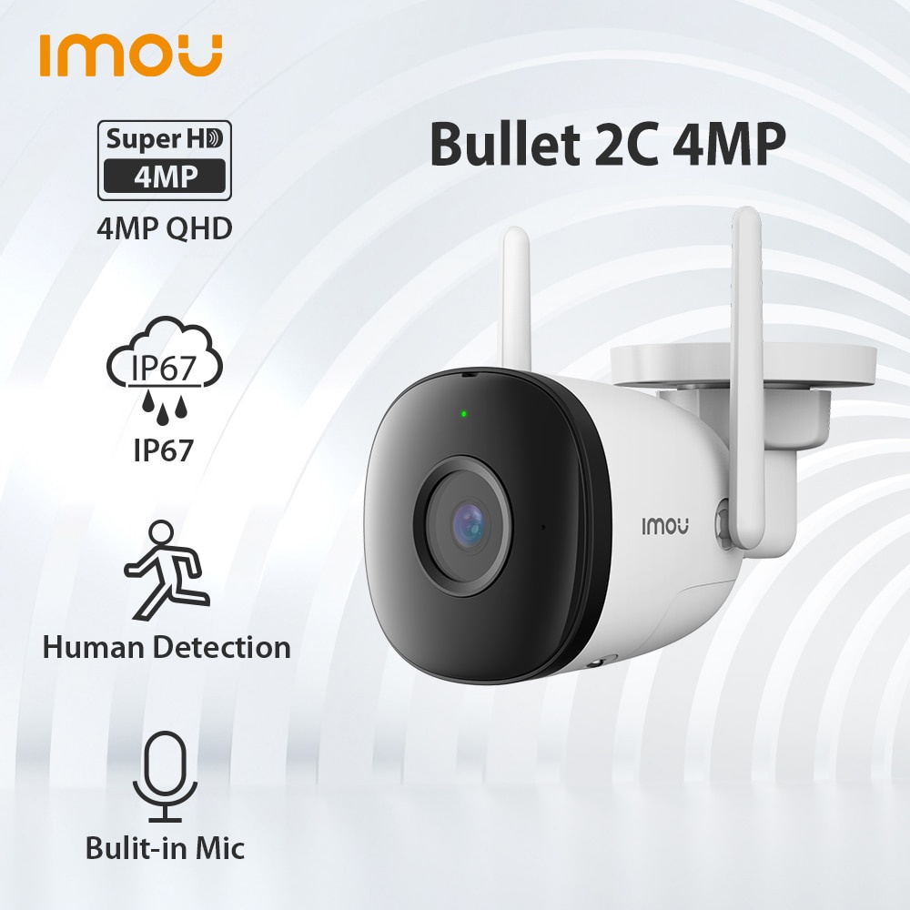 Camera IP WiFi (Dahua) Imou Bullet 2C IPC-F42P 4.0MP - Ngoài Trời - Chính Hãng - Bảo Hành 2 Năm .