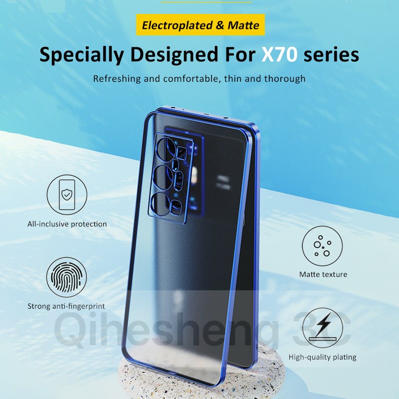 Ốp điện thoại TPU mềm nhám trong suốt cho Vivo X70 X60 X50 Pro Pro+ Plus X70Pro