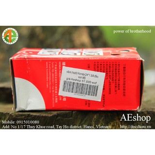 săm (ruột) Kenda 24*1 3/8 đầu van Mỹ VAN AV