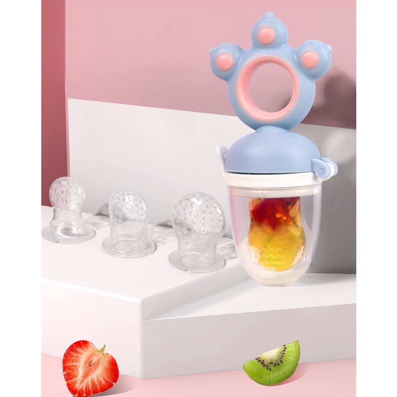 Túi nhai ăn dặm cho bé Emma Kids bằng silicon cao cấp