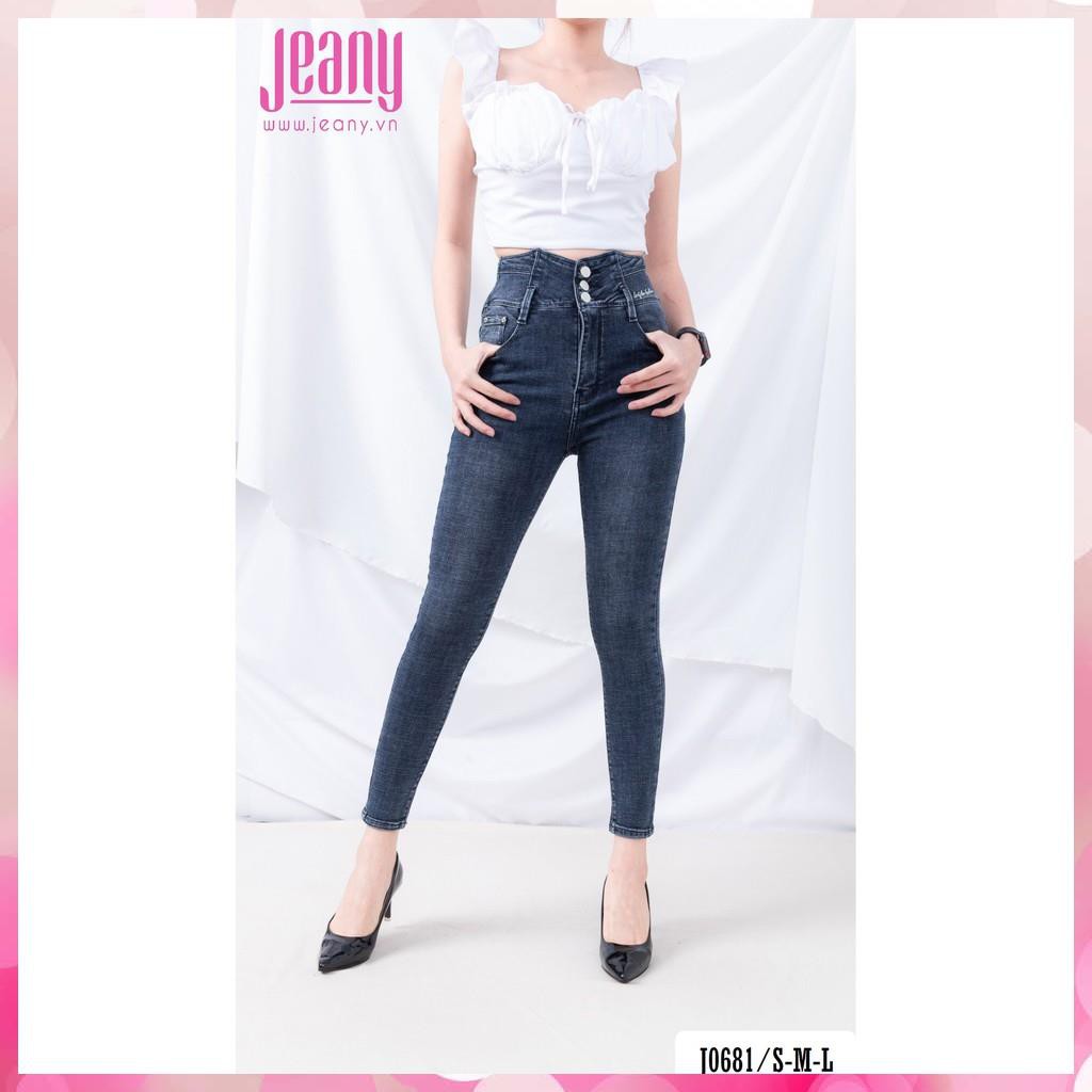 Quần Jean Nữ Lưng Siêu Cao 3 Nút Có Chữ Ngay Eo J0681 - Jeany Đẹp Chính Hãng