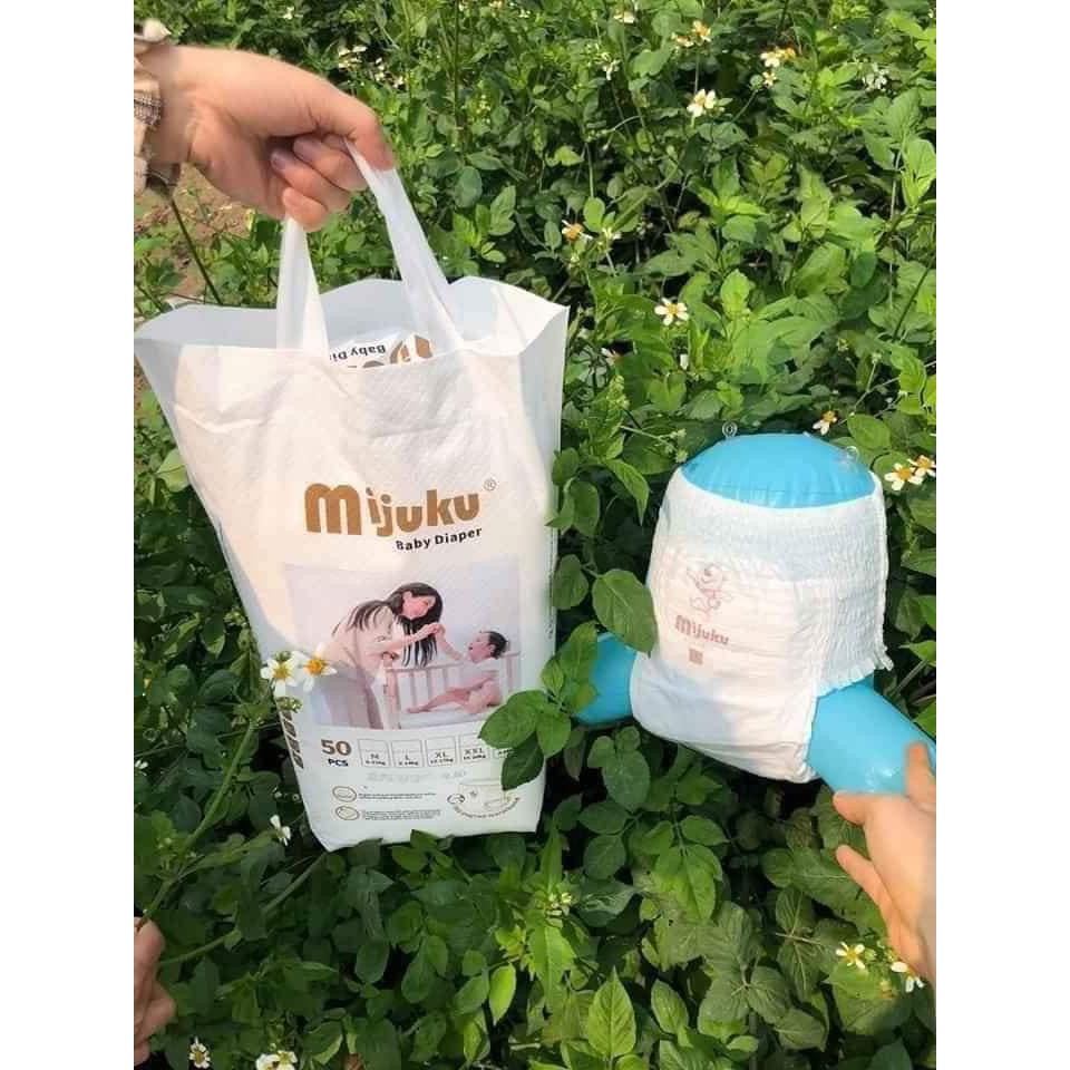Bỉm quần Mijuku /size M,L,XL,XXL,XXXL/ 1 bịch có 50 miếng/ giá siêu rẻ