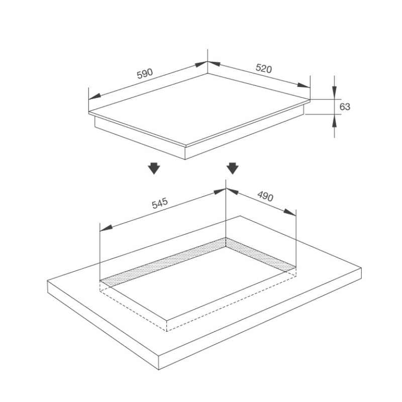 [FREESHIP HCM] Bếp từ 3 vùng nấu Malloca MI 593 WN - Mặt kính Schott Ceran