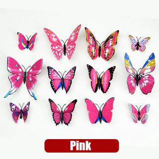 Decal Dán Tường Hình Bướm 3d