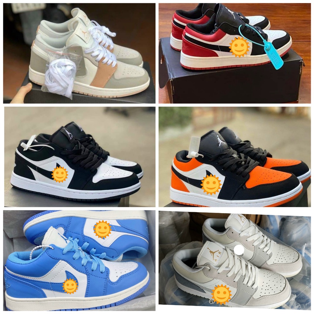 Giày thể thao Jordan cổ thấp, Giày Jd1 Low, Jodan thấp cổ nam nữ các màu hot nhất Full Box Bill
