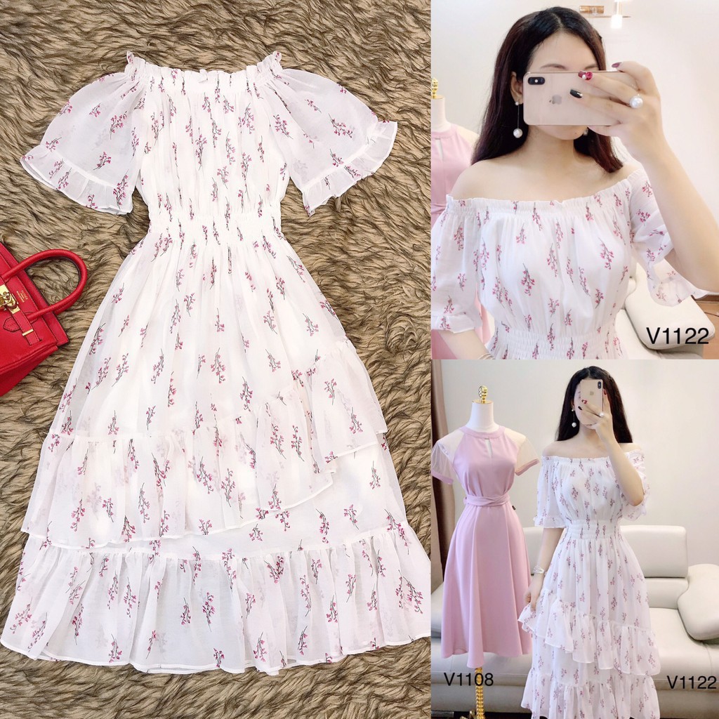[ xả kho ] MiD Đầm HOA NHÍ V1122 Mie Design ảnh thật