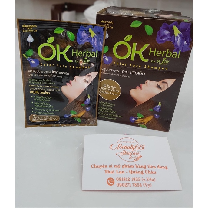 Dầu Gội Nhuộm Tóc OK Herbal by M-Joy