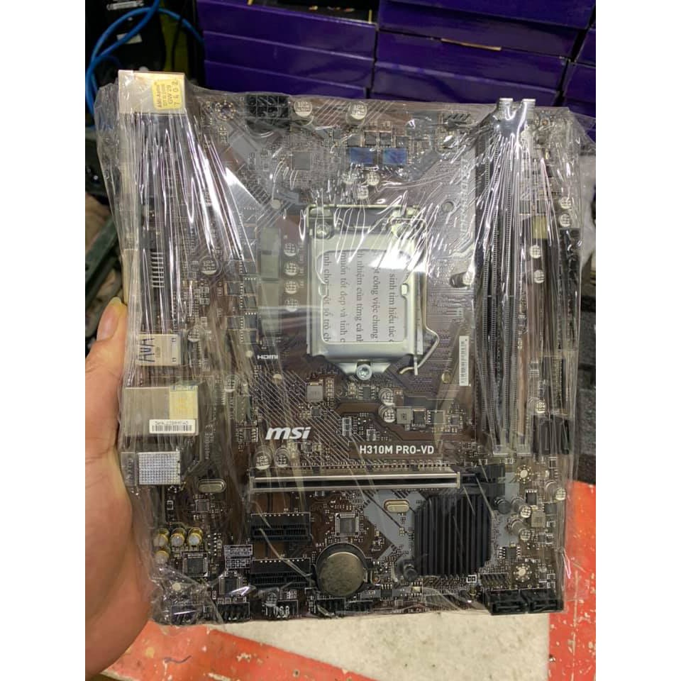 Combo  - Mainboard MSI H310M Pro chặn new bh T5/2022 - CPU CORE I3 9100F