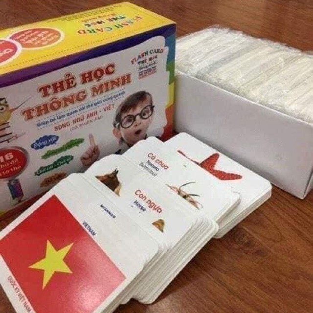 Đồ chơi cho bé Bộ thẻ học thông minh 16 chủ đề 416 thẻ