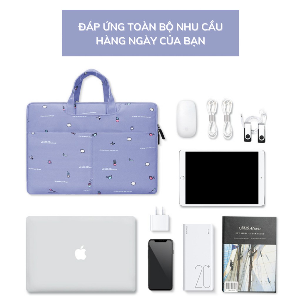 [10-15inch] Túi vải cao cấp hiệu BUMP cho iPad, Macbook, Laptop có lót nhung chống sốc, nhiều ngăn phụ kiện, iPad. | BigBuy360 - bigbuy360.vn
