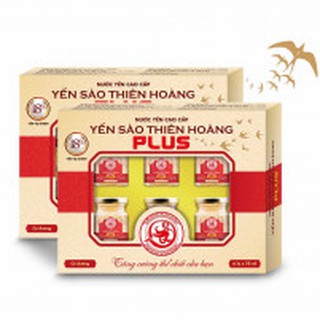 2 Hộp Yến Thiên Hoàng 18% PLUS ( 12 Lọ x 70ml )