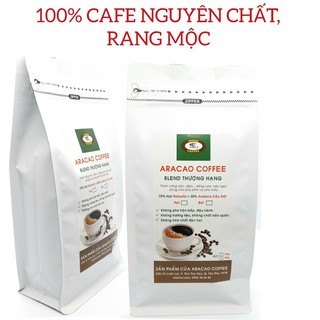 (1KG 2 GÓI ) Cà phê nguyên chất, cafe rang xay, BLEND THƯỢNG HẠNG, pha phin và pha máy- ARACAO COFFEE