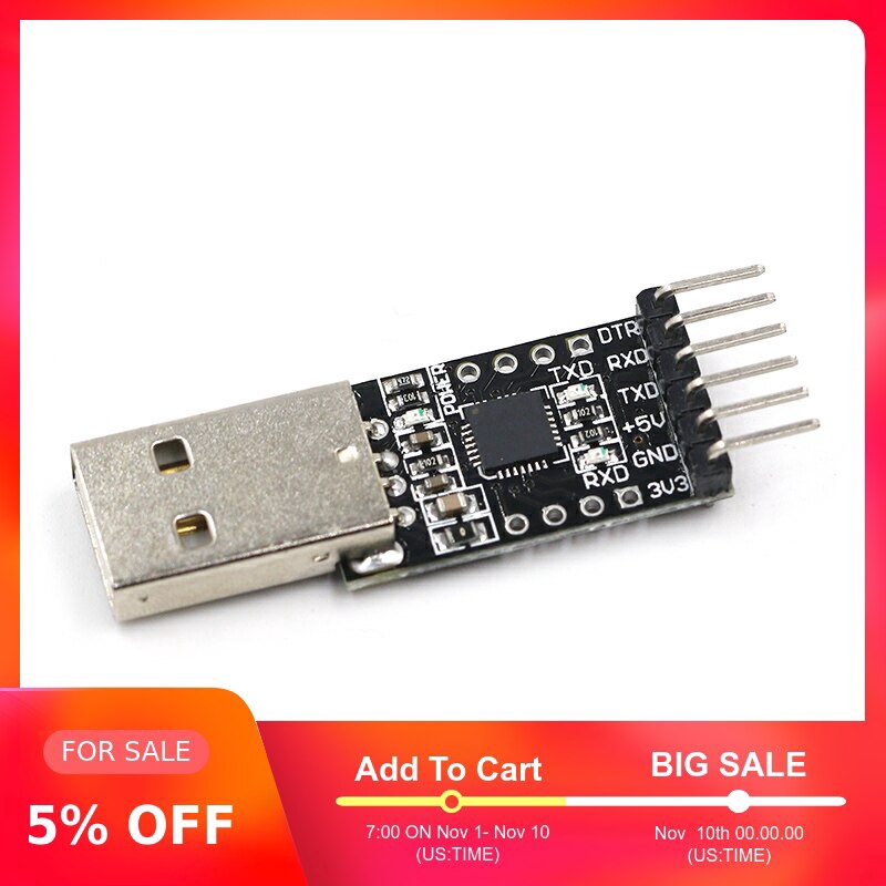 Mô Đun Chuyển Đổi Cp2102 Usb 2.0 Sang Ttl Uart 6pin Ft232 | WebRaoVat - webraovat.net.vn