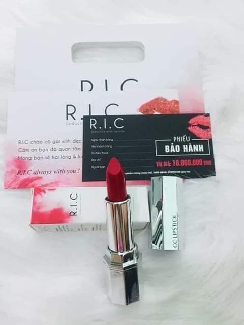 {HOT} Son Ric Lipstick - Đỏ cam Chuẩn màu, Lì và Dưỡng, Bảo hành 10 triệu đồng