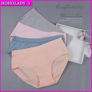 Quần Lót Cotton Màu Trơn Thoáng Khí Cho Nữ