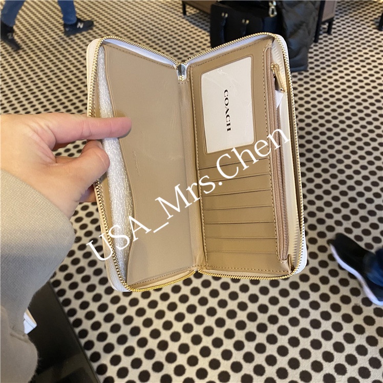 Ví COACH, ví đựng xu, ví dài đích thực có bằng chứng mua hàng