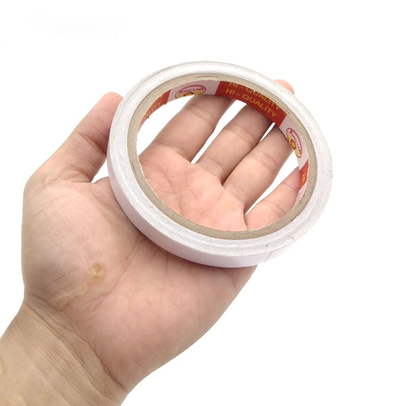 Bộ 2 Băng Keo 2 Mặt 12 mm x 23 Yards - Song Lan - Màu Trắng